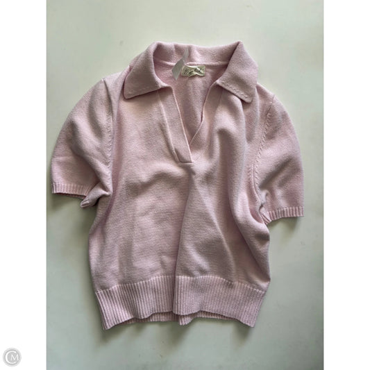 Sweater Short Sleeve By Marled In Pink, Size: M
