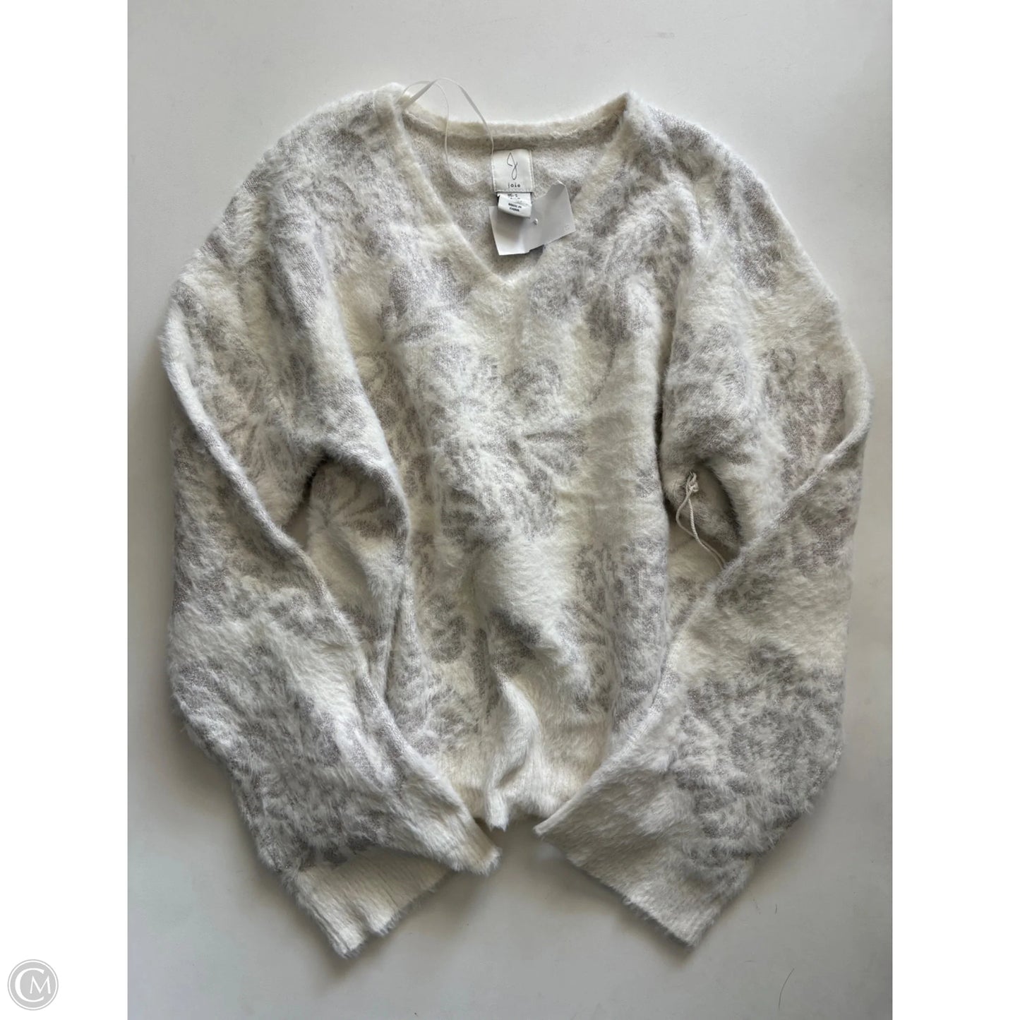 Sweater By Joie In Cream & Silver, Size: S