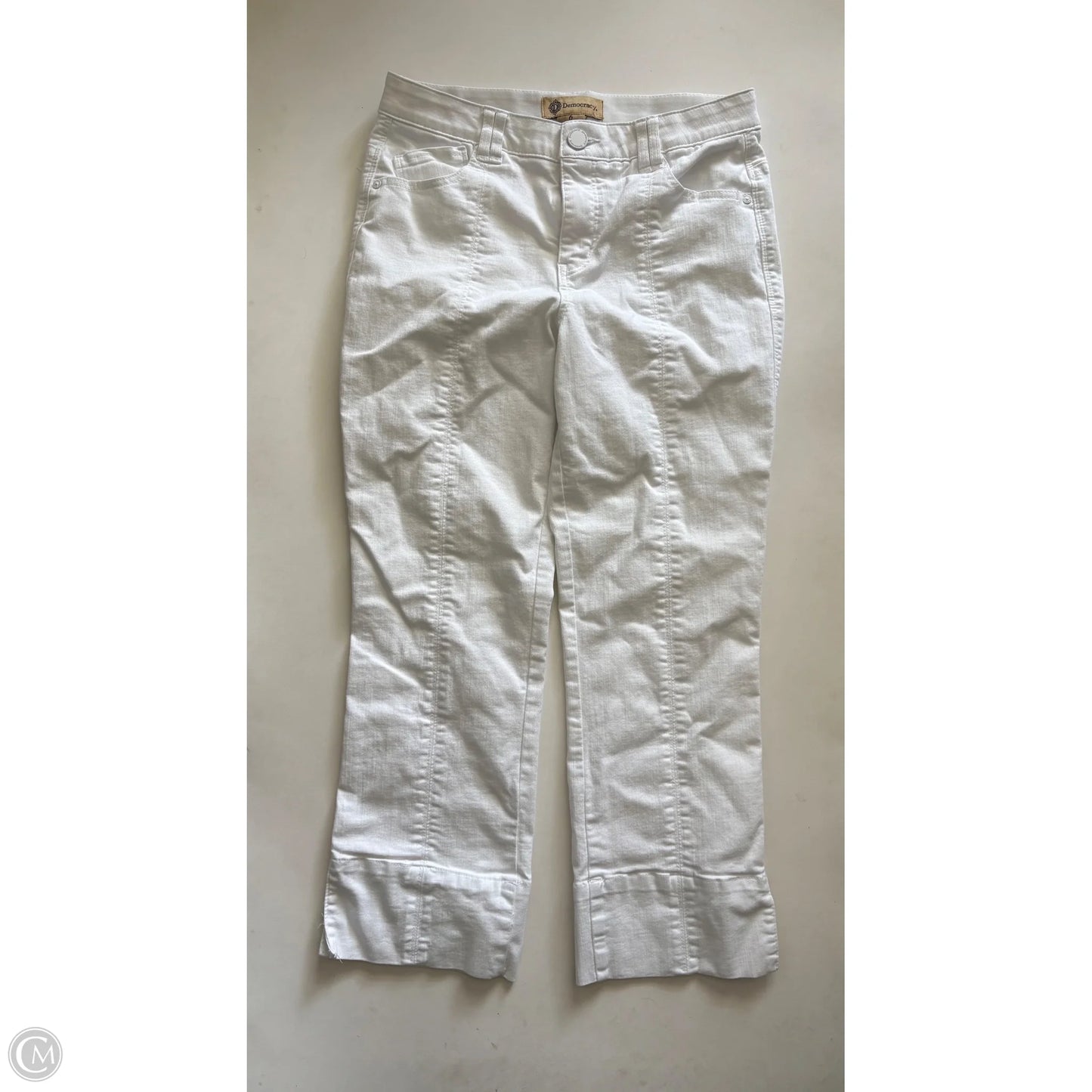 Jeans Straight By Democracy In White, Size: 6