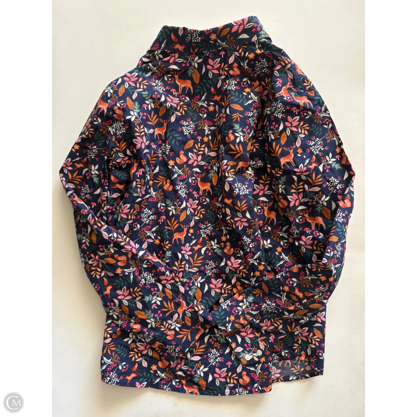Top Long Sleeve By Talbots In Floral Print, Size: M