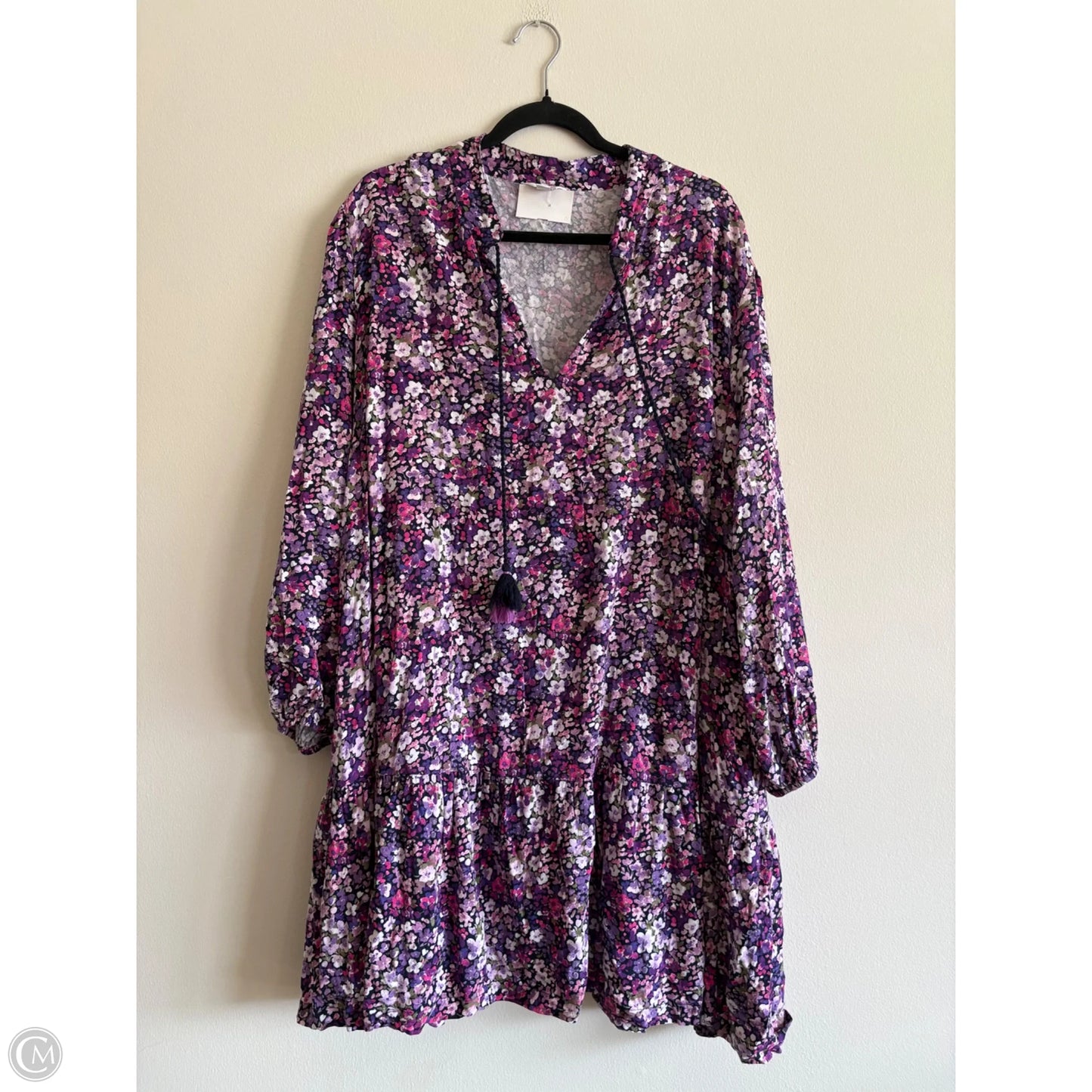 Dress Casual Midi By Crown And Ivy In Purple, Size: 2x