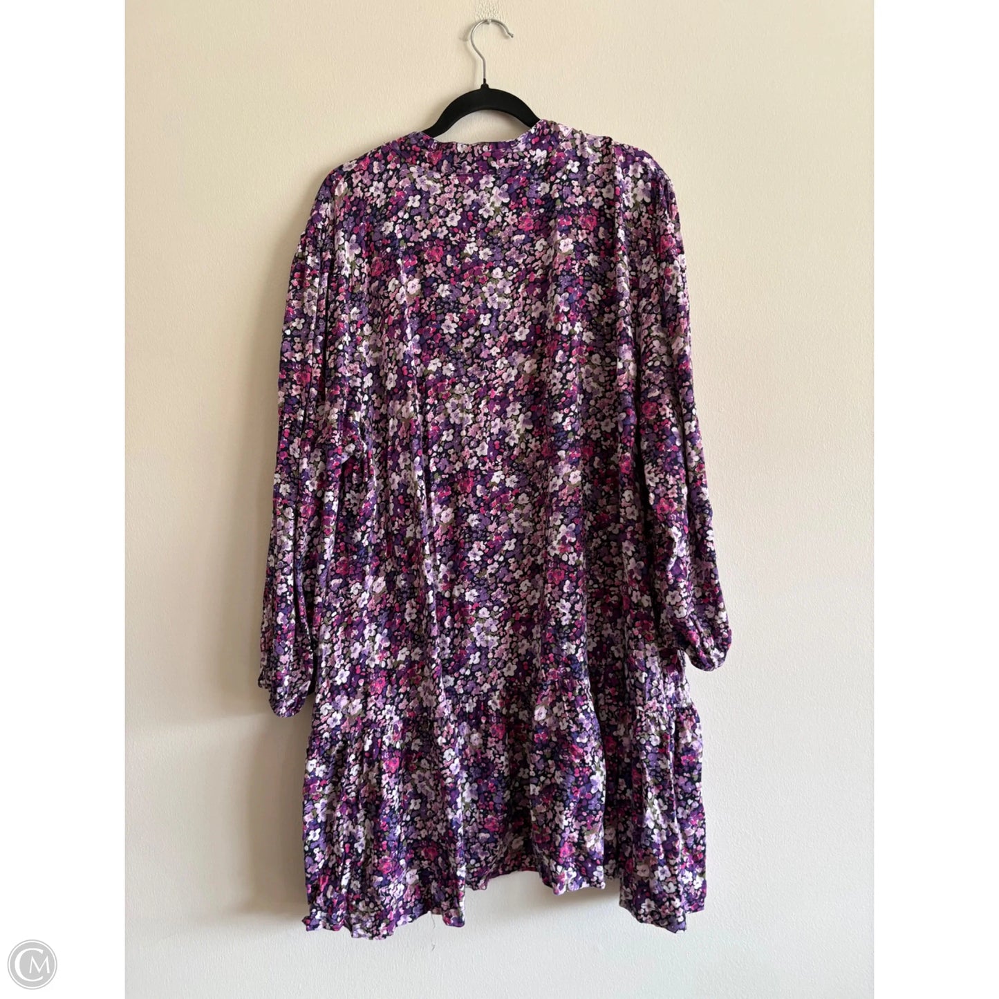 Dress Casual Midi By Crown And Ivy In Purple, Size: 2x