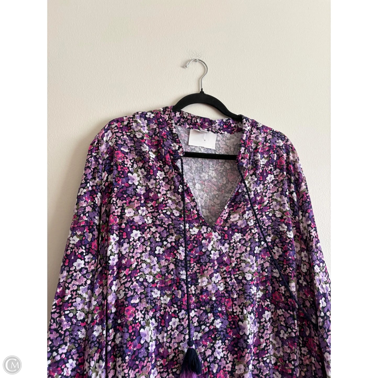 Dress Casual Midi By Crown And Ivy In Purple, Size: 2x