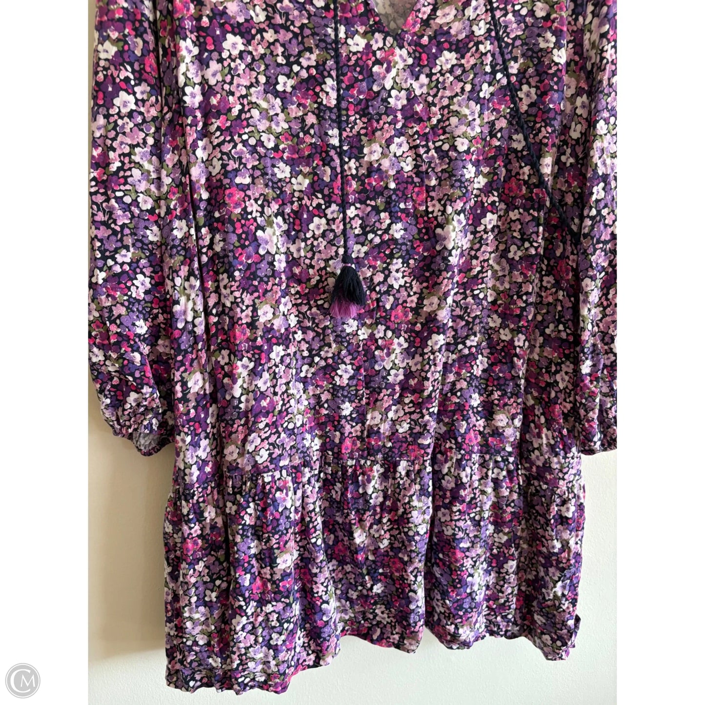 Dress Casual Midi By Crown And Ivy In Purple, Size: 2x