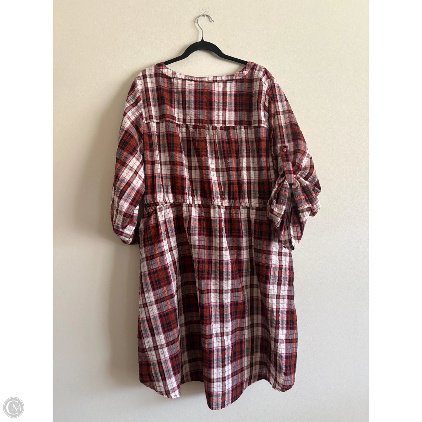 Dress Casual Midi By Torrid In Plaid Pattern, Size: 3x
