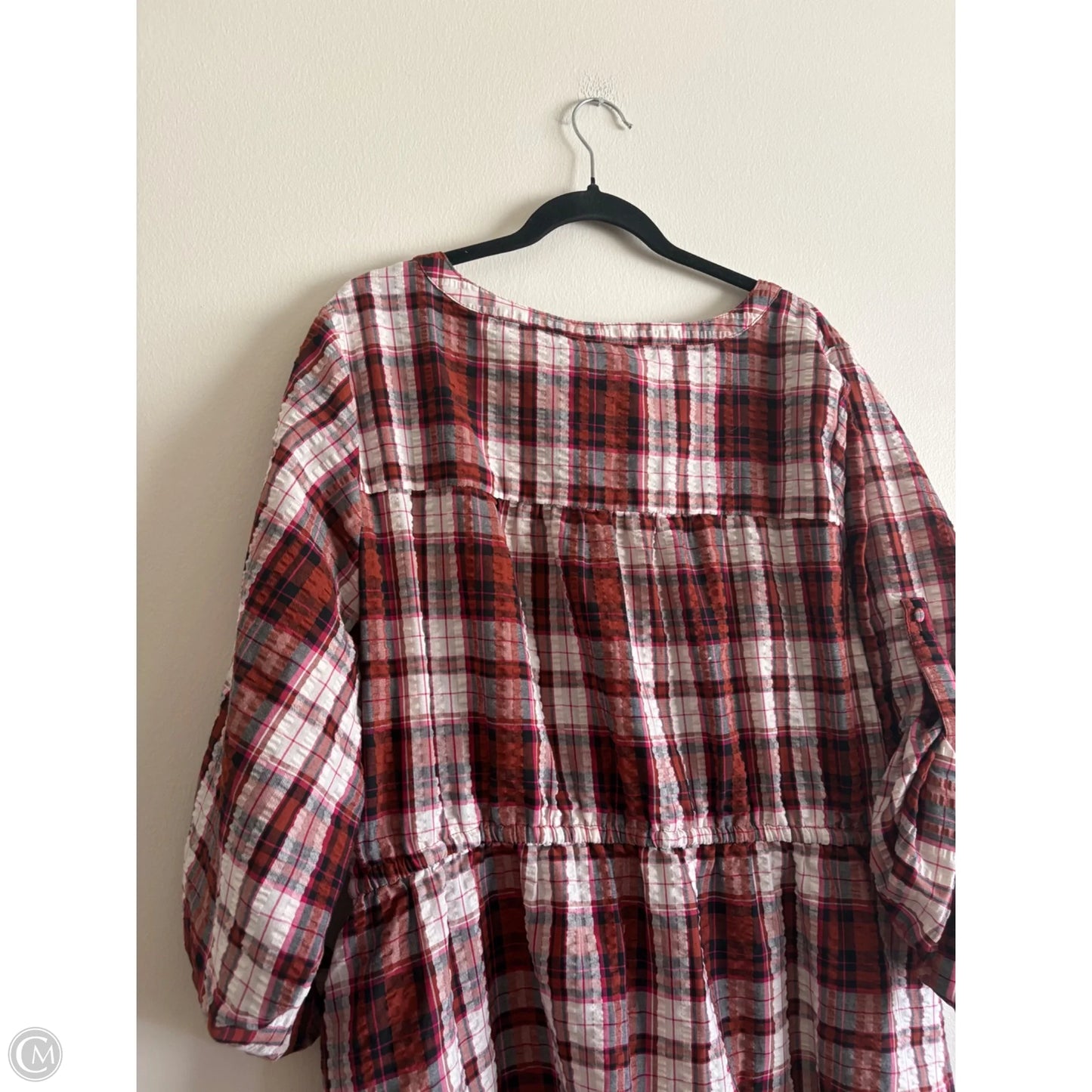 Dress Casual Midi By Torrid In Plaid Pattern, Size: 3x