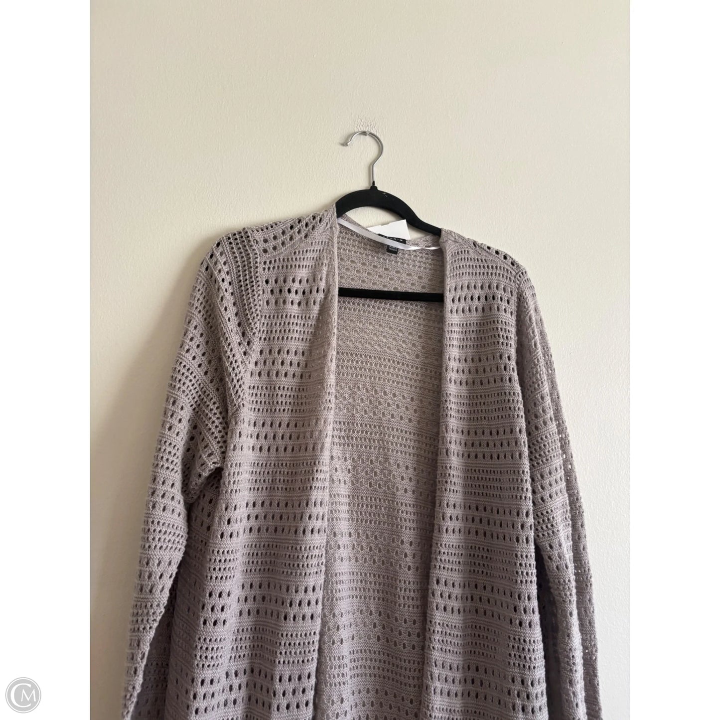 Sweater Cardigan By Torrid In Grey, Size: 2x