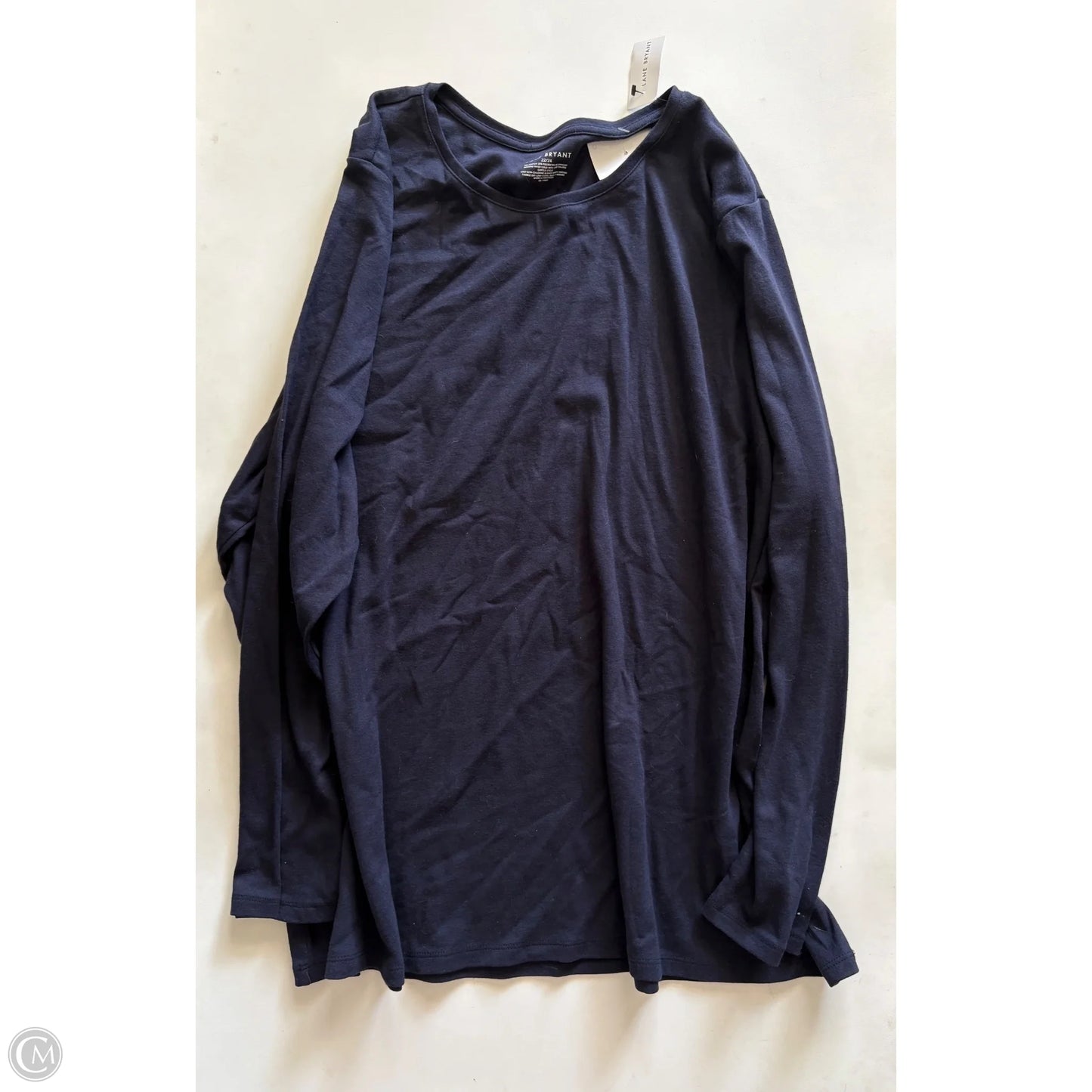Top Long Sleeve By Lane Bryant In Navy, Size: 22