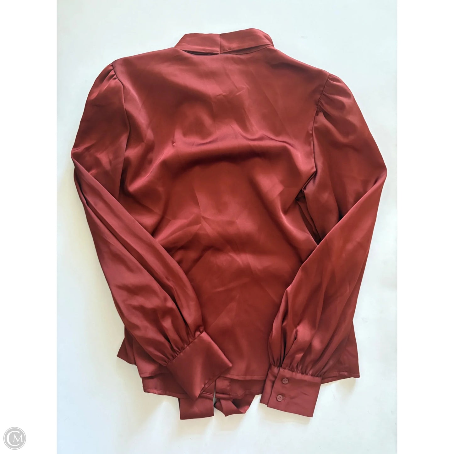 Blouse Long Sleeve By Worthington In Brown, Size: S