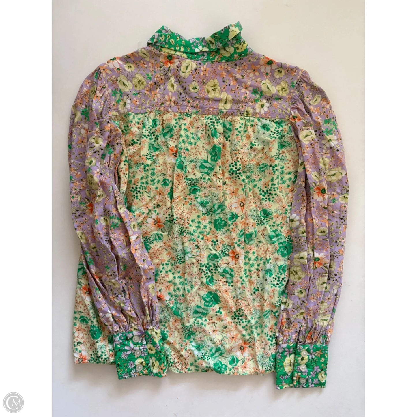 Top Long Sleeve By Loft In Floral Print, Size: Xs