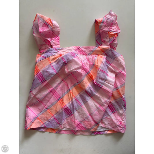 Tank Top Designer By Lilly Pulitzer In Plaid Pattern, Size: M