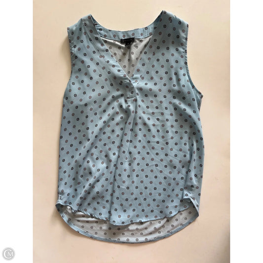 Blouse Sleeveless By Ann Taylor In Blue, Size: Xs