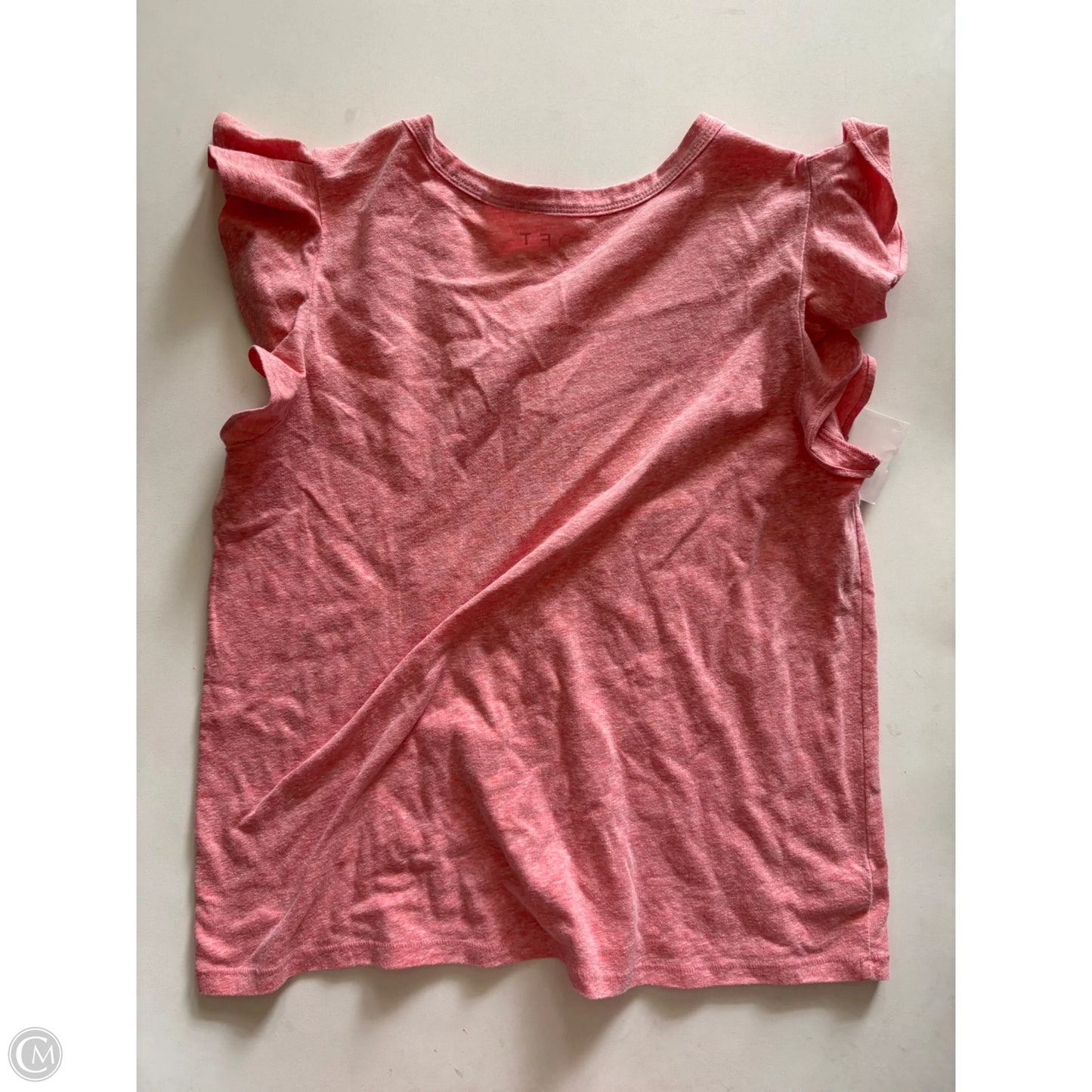 Top Short Sleeve By Loft In Orange, Size: M