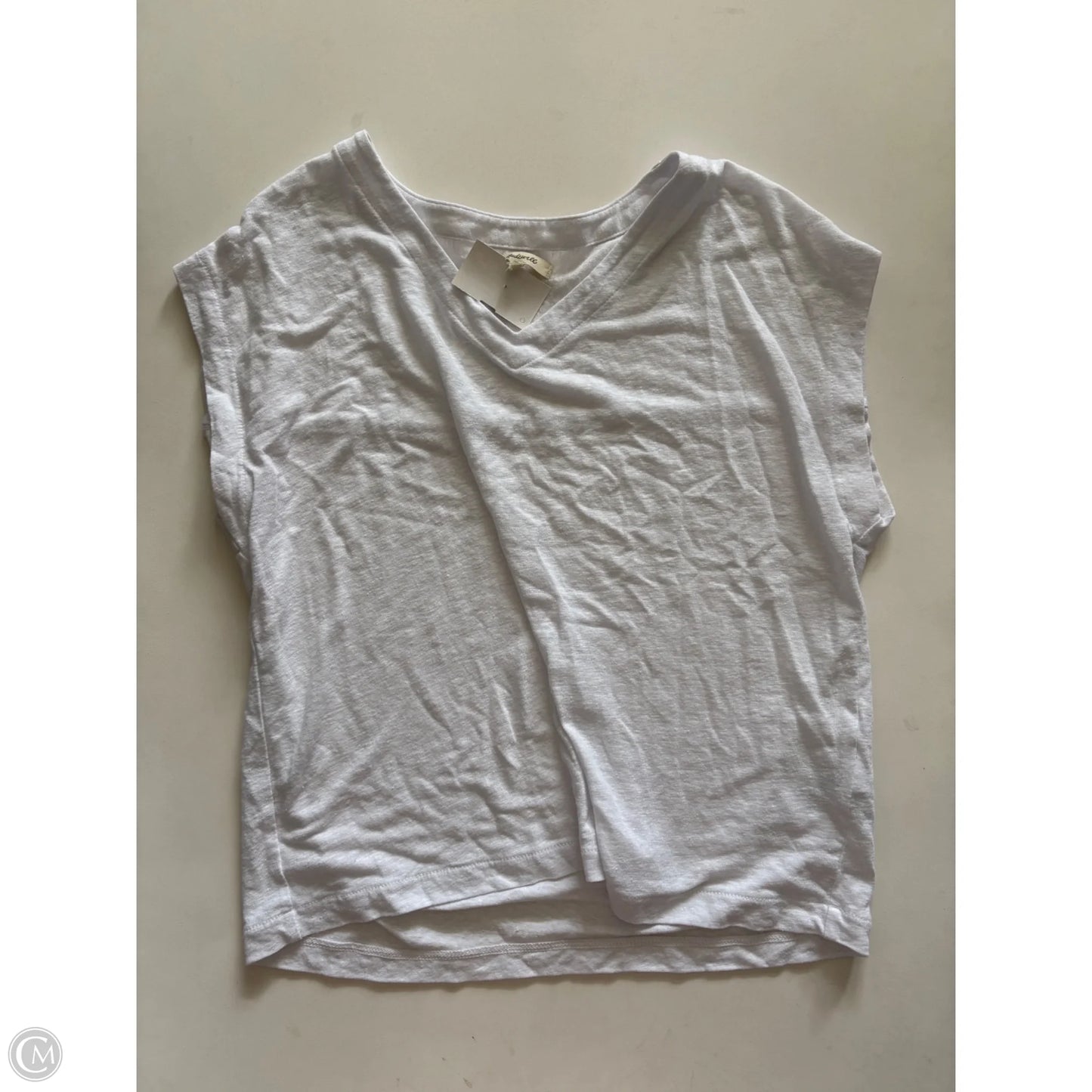Top Short Sleeve By Madewell In White, Size: Xs