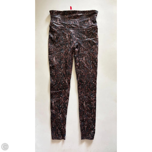 Athletic Leggings By Spanx In Animal Print, Size: L