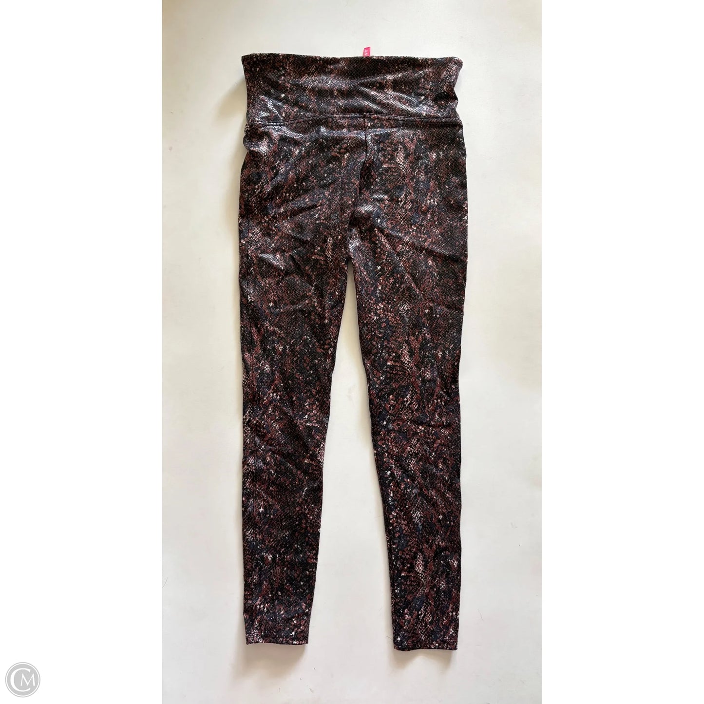 Athletic Leggings By Spanx In Animal Print, Size: L