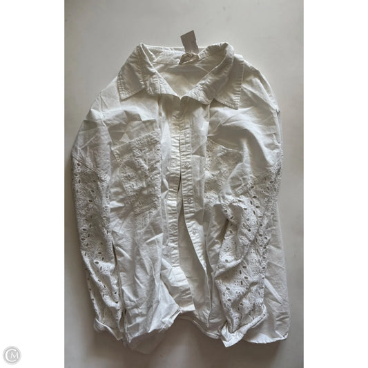 Top Long Sleeve By Oli & Hali In White, Size: L