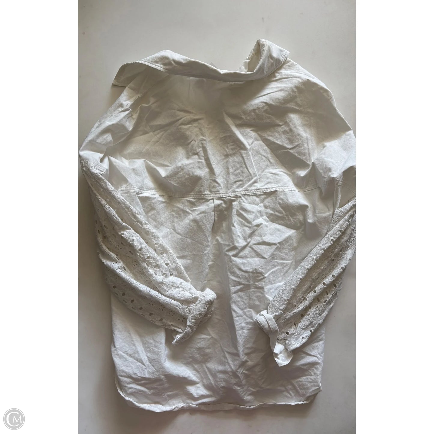Top Long Sleeve By Oli & Hali In White, Size: L