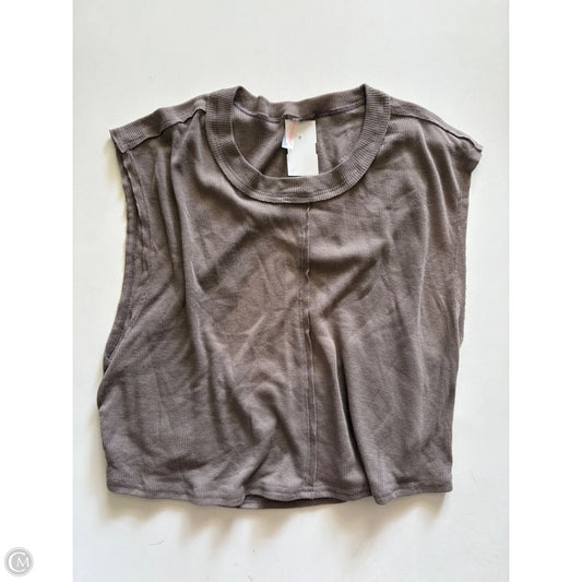 Athletic Top Short Sleeve By We The Free In Brown, Size: M