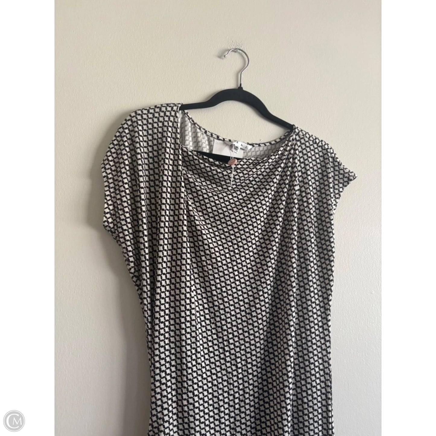 Dress Casual Maxi By Cabi In Black & Cream, Size: M
