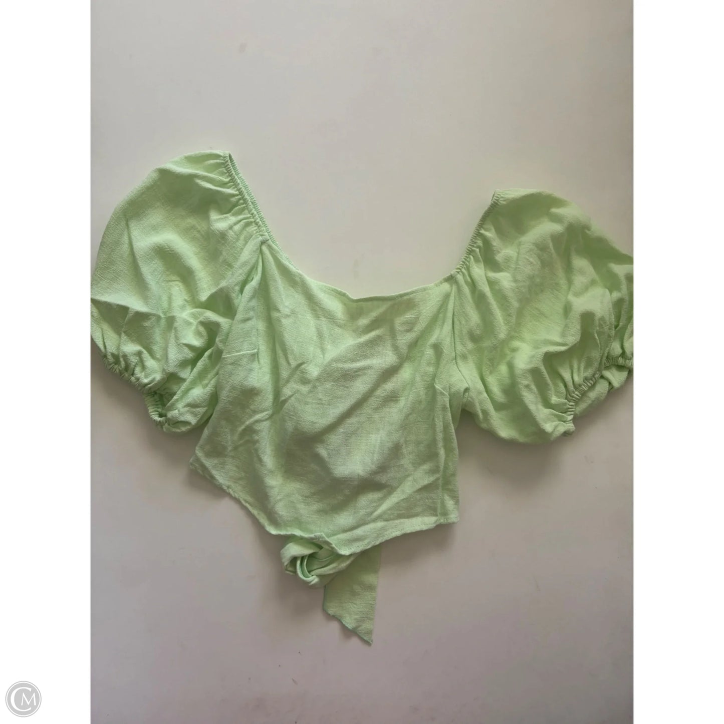 Top Short Sleeve By Time After Time In Green, Size: S