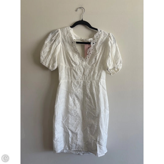 Dress Casual Short By Mika & Gala In White, Size: 6