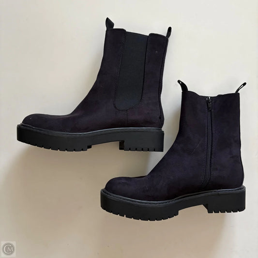 Boots Ankle Heels By Time And Tru In Black, Size: 7