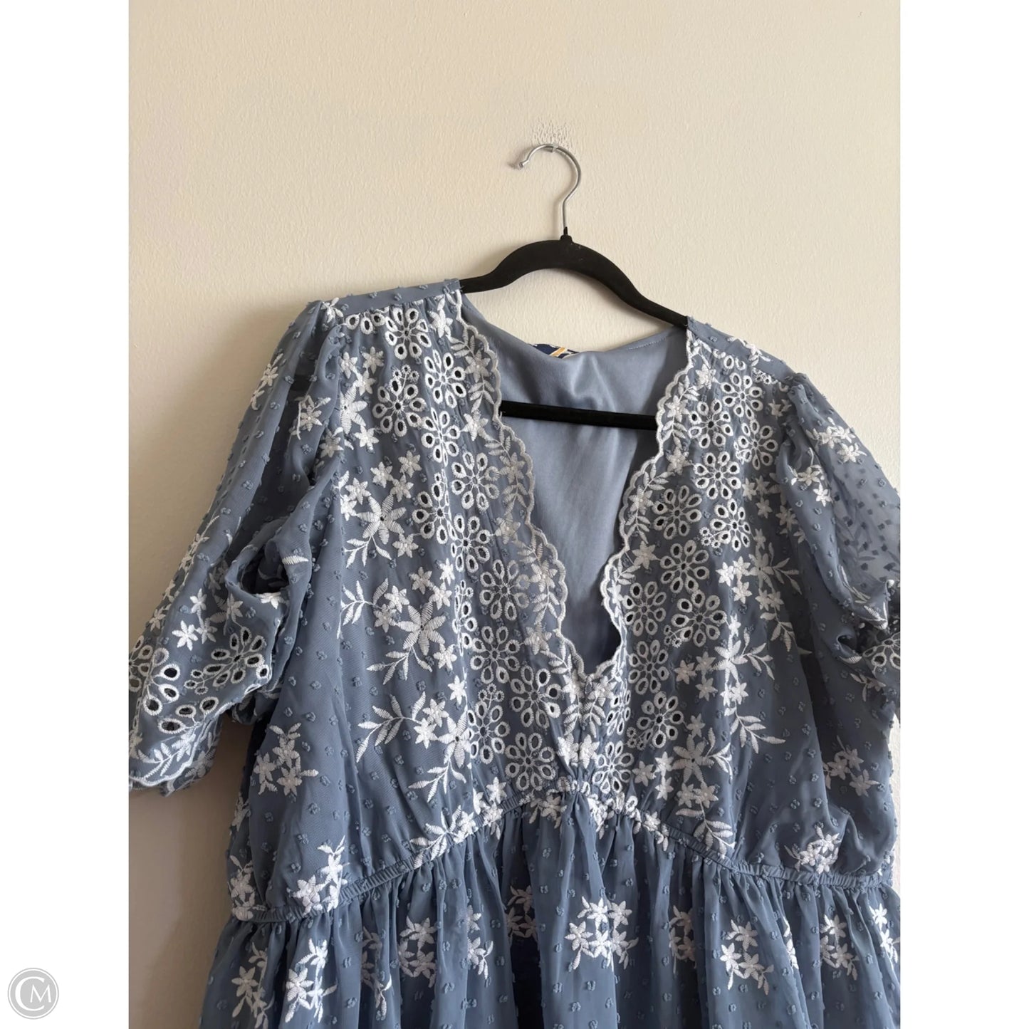 Top Short Sleeve By Arula In Blue, Size: 2x