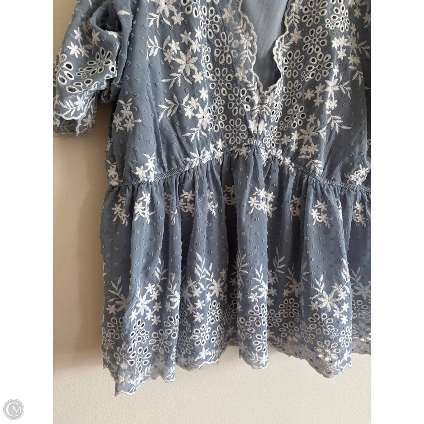 Top Short Sleeve By Arula In Blue, Size: 2x