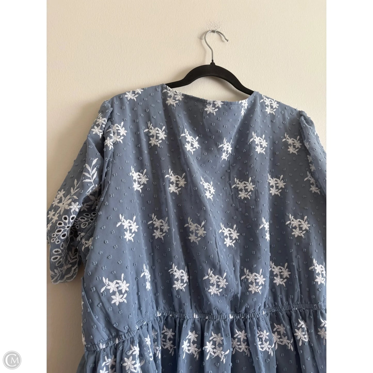 Top Short Sleeve By Arula In Blue, Size: 2x