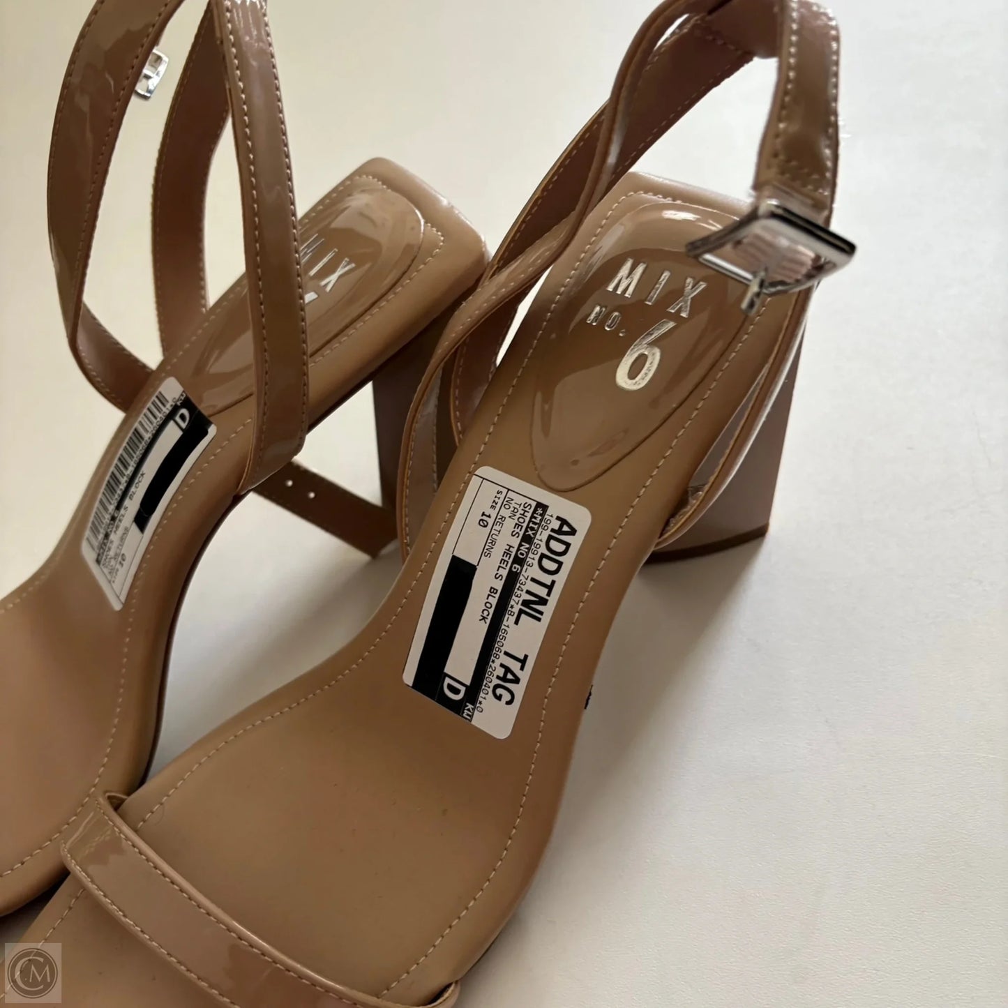 Shoes Heels Block By Mix No 6 In Tan, Size: 10