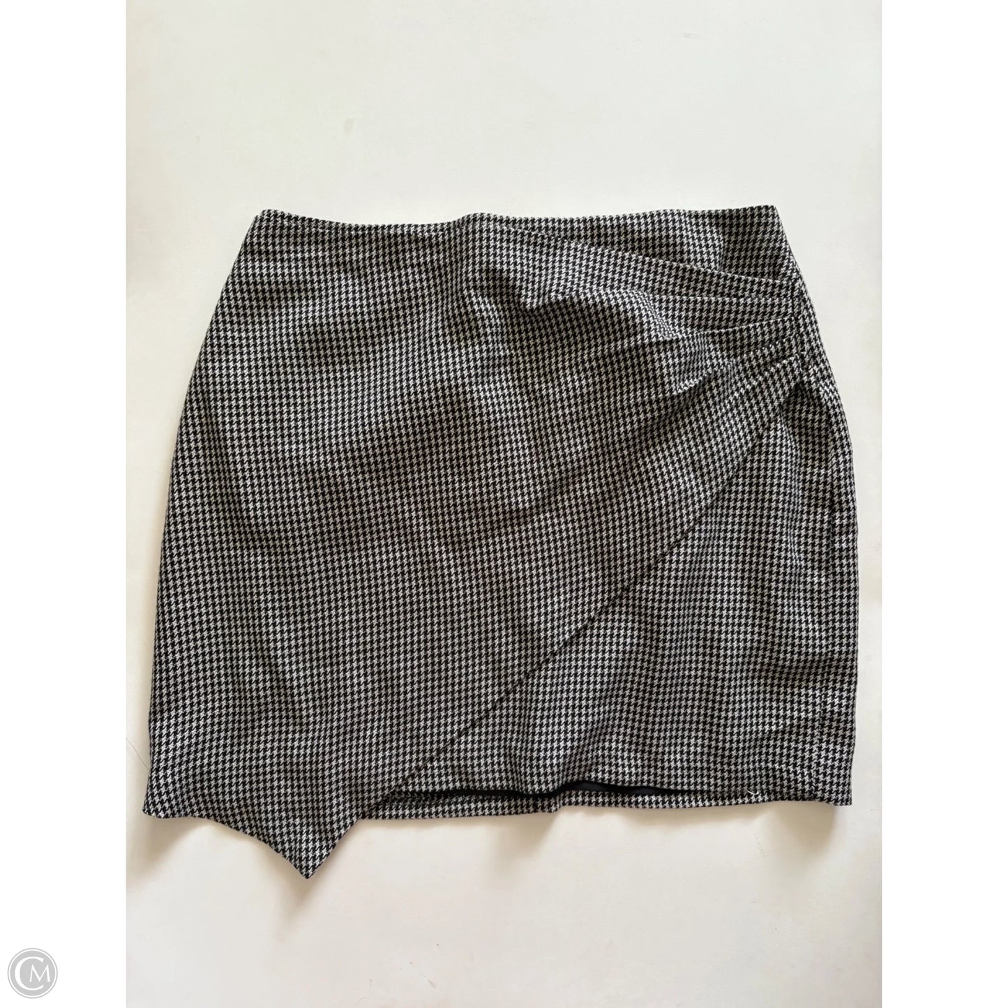 Skirt Mini & Short By Nine West In Plaid Pattern, Size: L