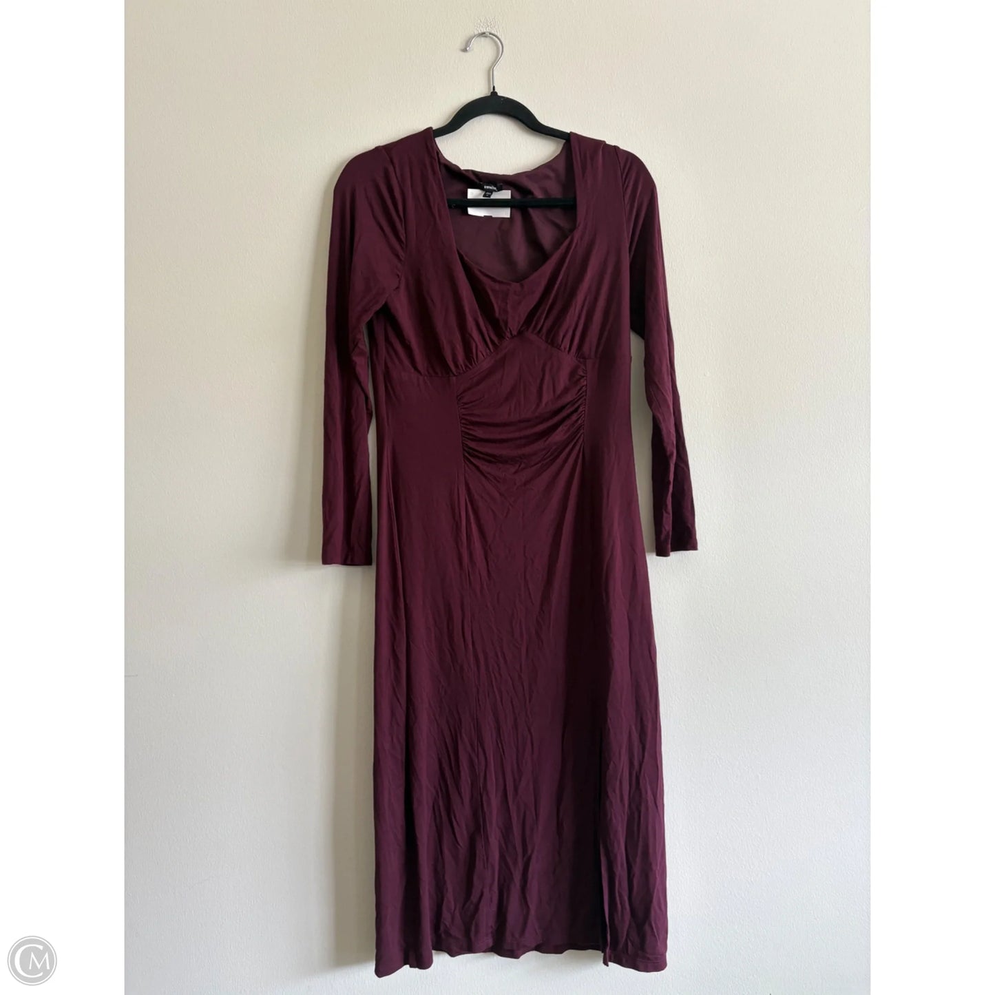 Dress Casual Maxi By Express In Maroon, Size: M