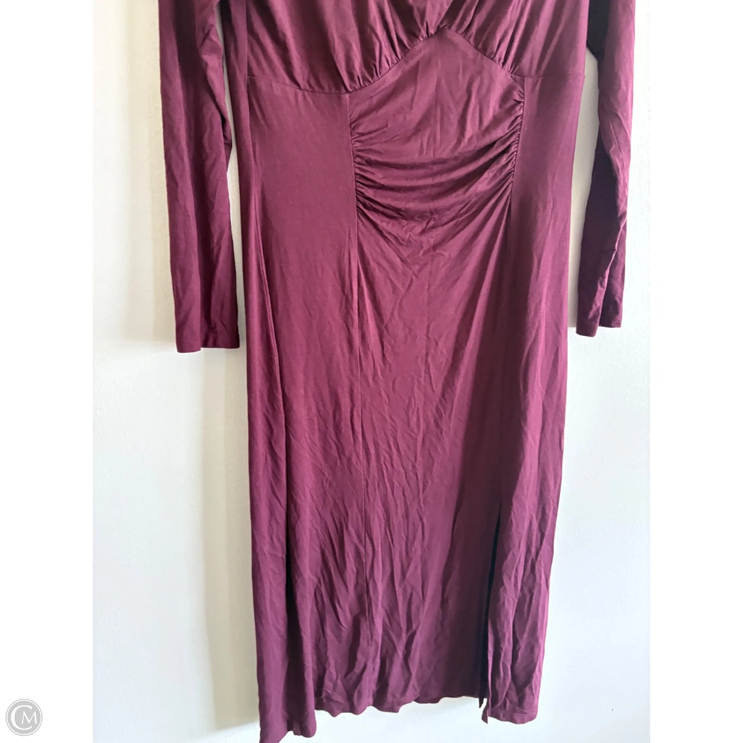 Dress Casual Maxi By Express In Maroon, Size: M