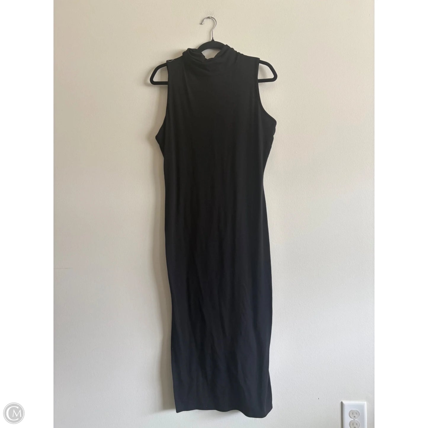 Dress Casual Maxi By Express In Black, Size: L