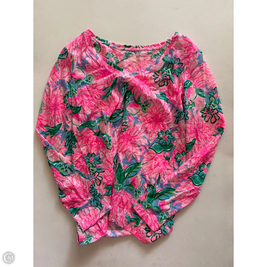 Top Long Sleeve Designer By Lilly Pulitzer In Multi-colored, Size: Xs