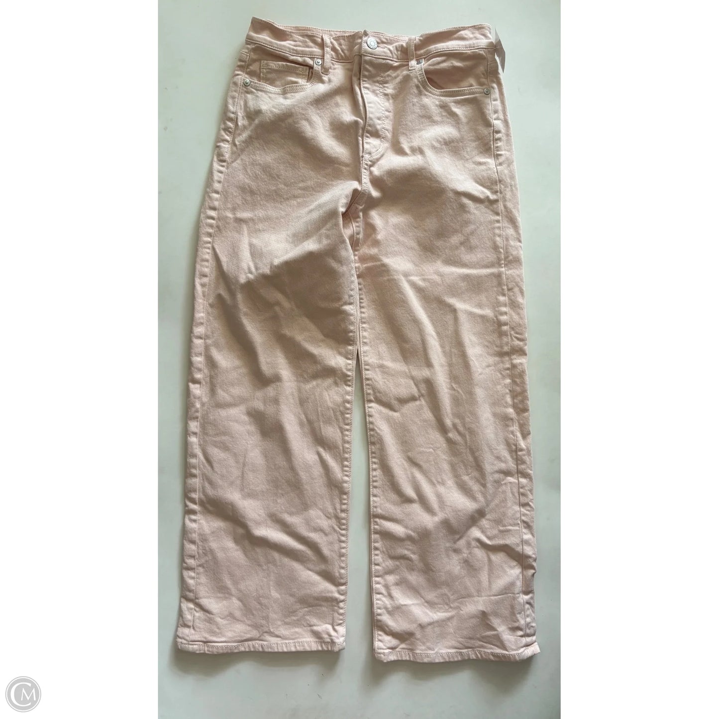 Jeans Straight By Loft In Peach, Size: 4