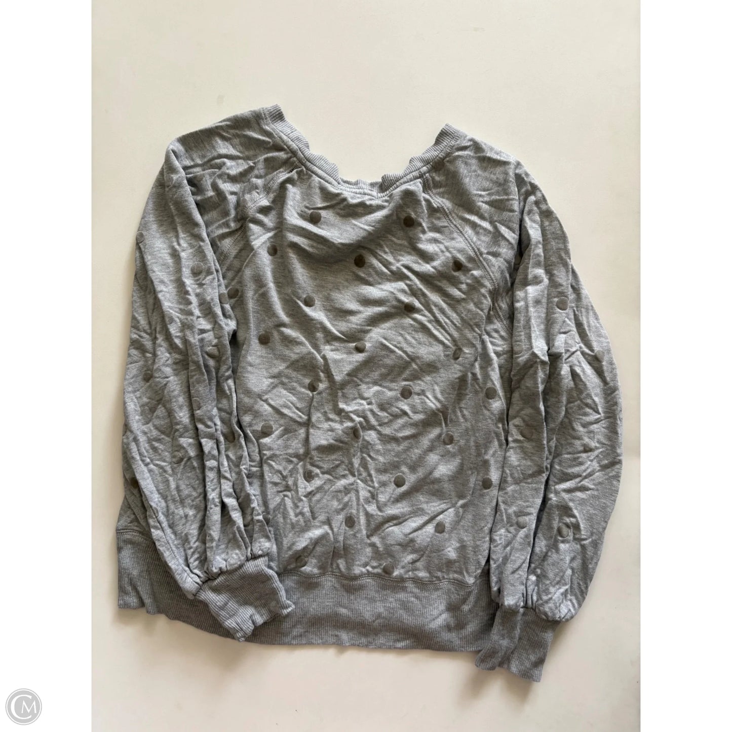 Top Long Sleeve By Z Supply In Polkadot Pattern, Size: S