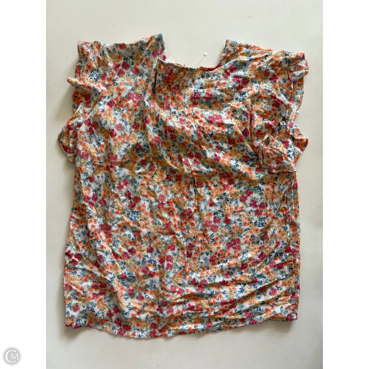Top Short Sleeve By Cynthia Rowley In Floral Print, Size: S