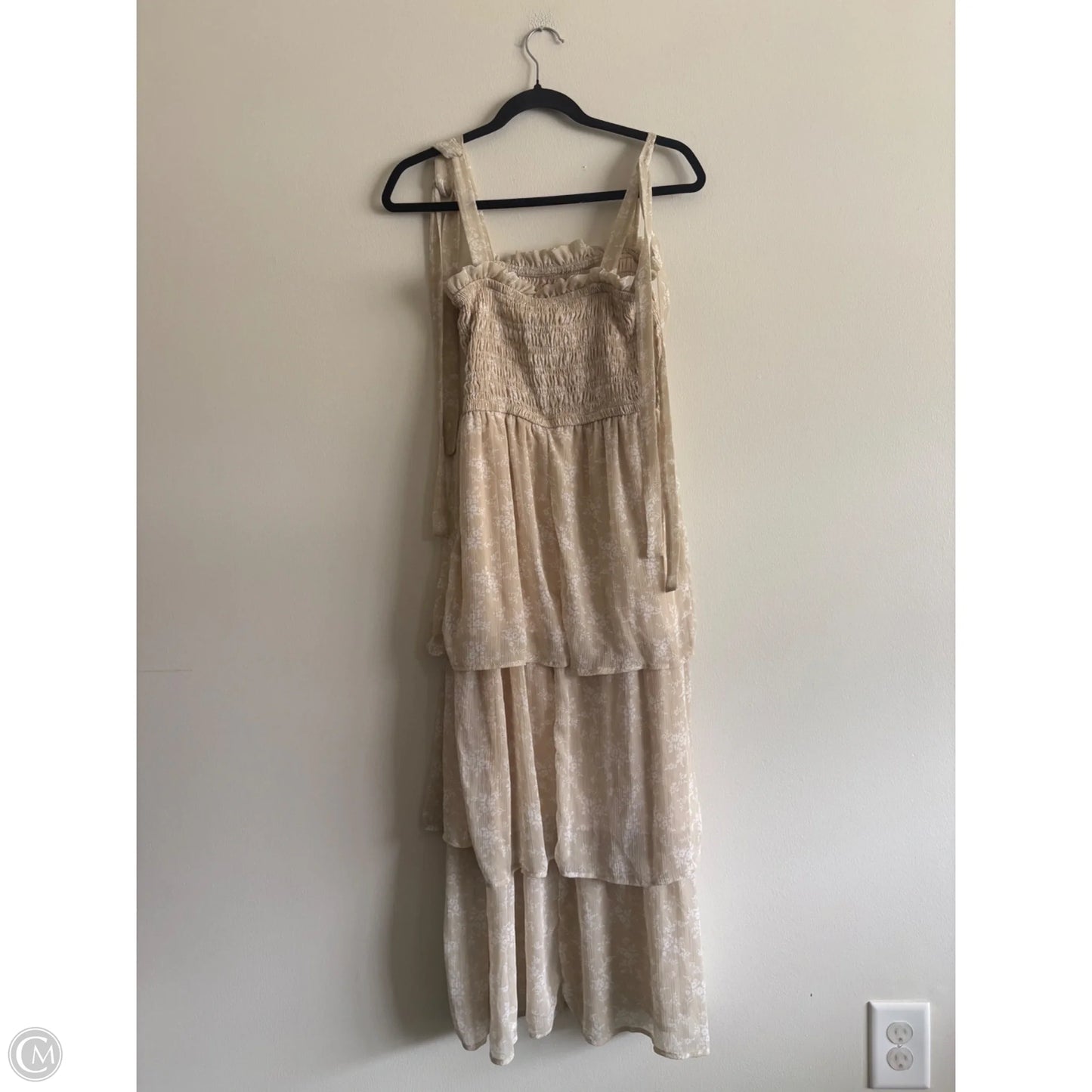 Dress Casual Maxi By Love Tree In Tan, Size: M