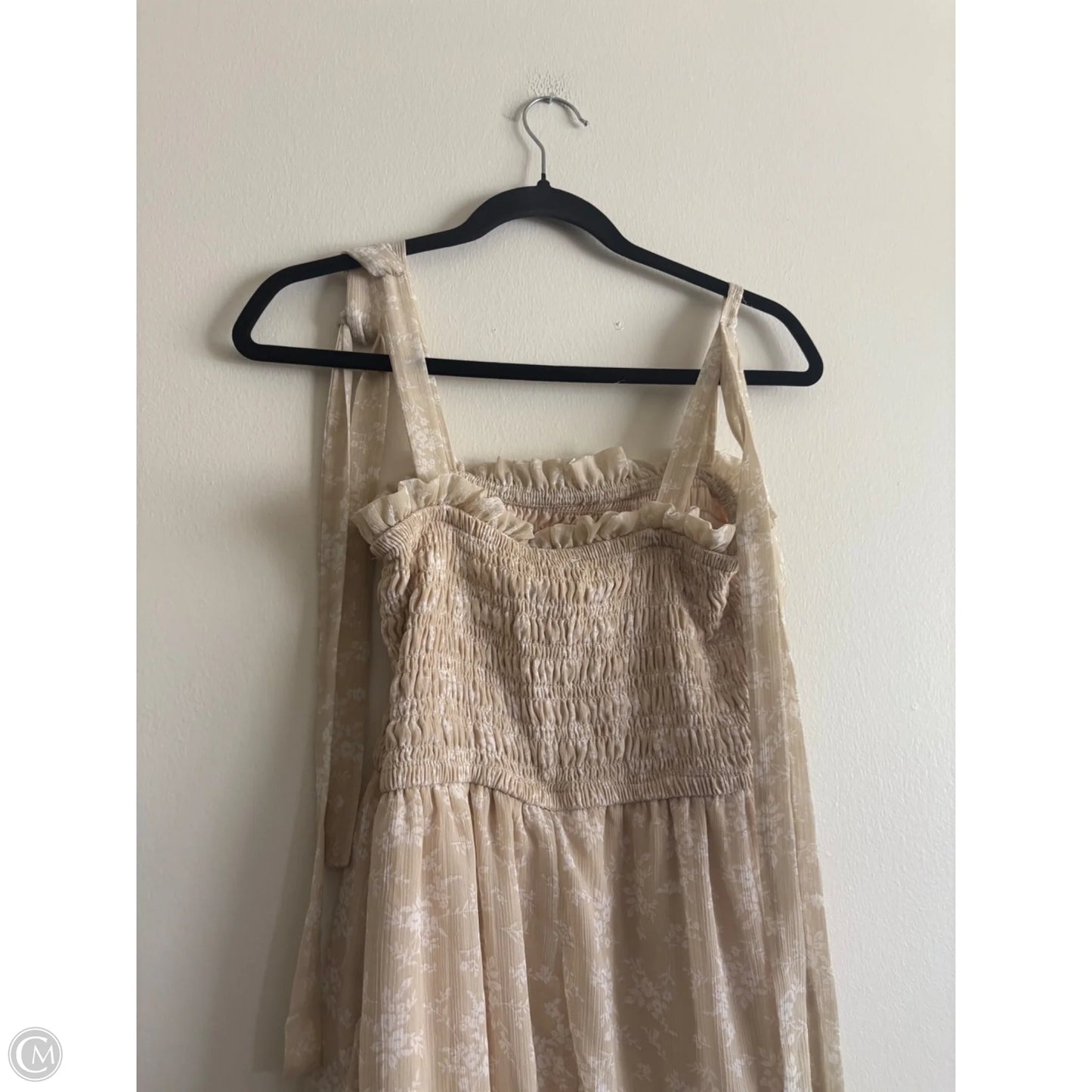 Dress Casual Maxi By Love Tree In Tan, Size: M