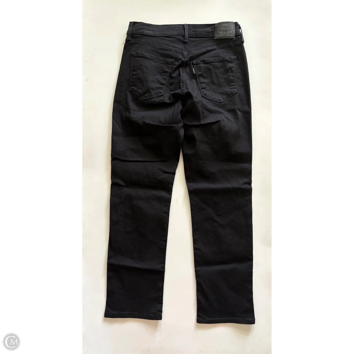 Jeans Straight By Levis In Black, Size: 6p