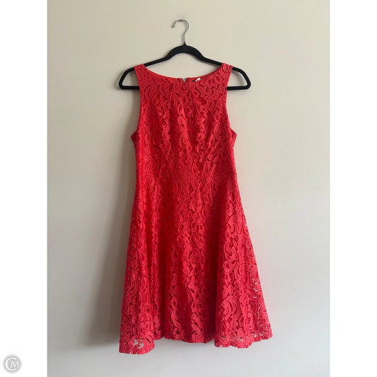 Dress Casual Midi By Apt 9 In Orange, Size: 8