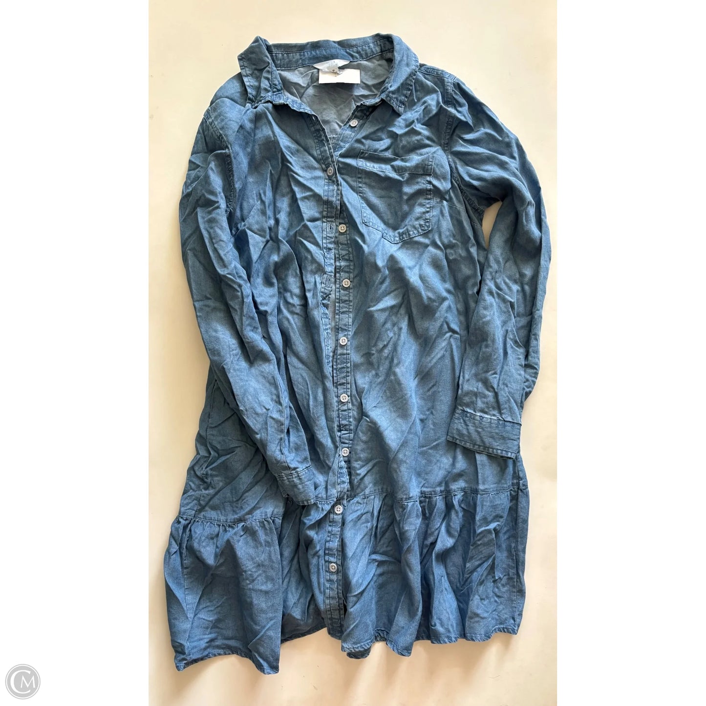 Dress Casual Short By Time And Tru In Blue, Size: M