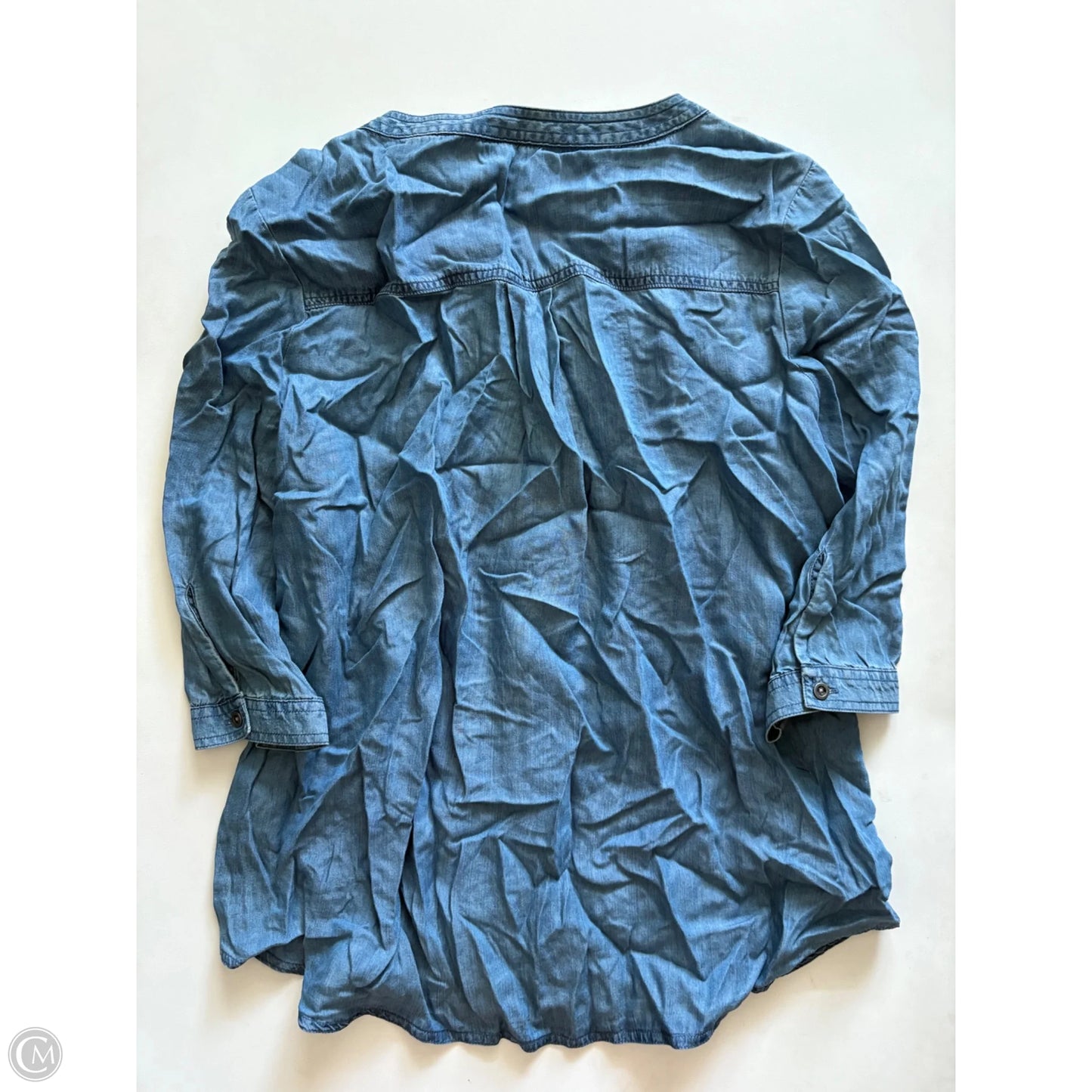Top Long Sleeve By N Touch In Blue, Size: S