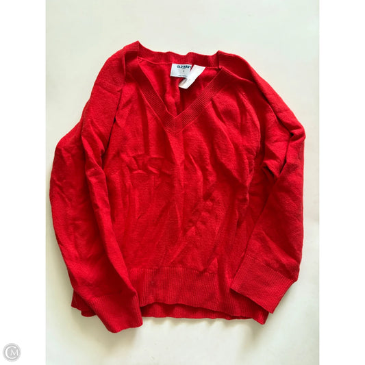 Sweater By Old Navy In Red, Size: M