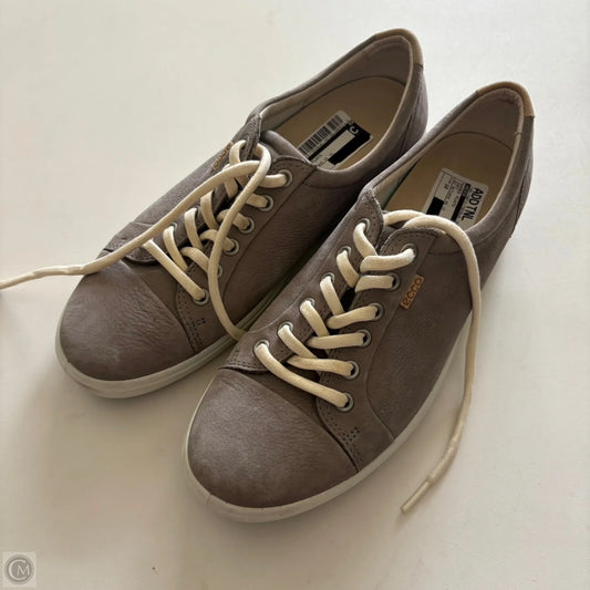 Shoes Flats By Ecco In Grey, Size: 10
