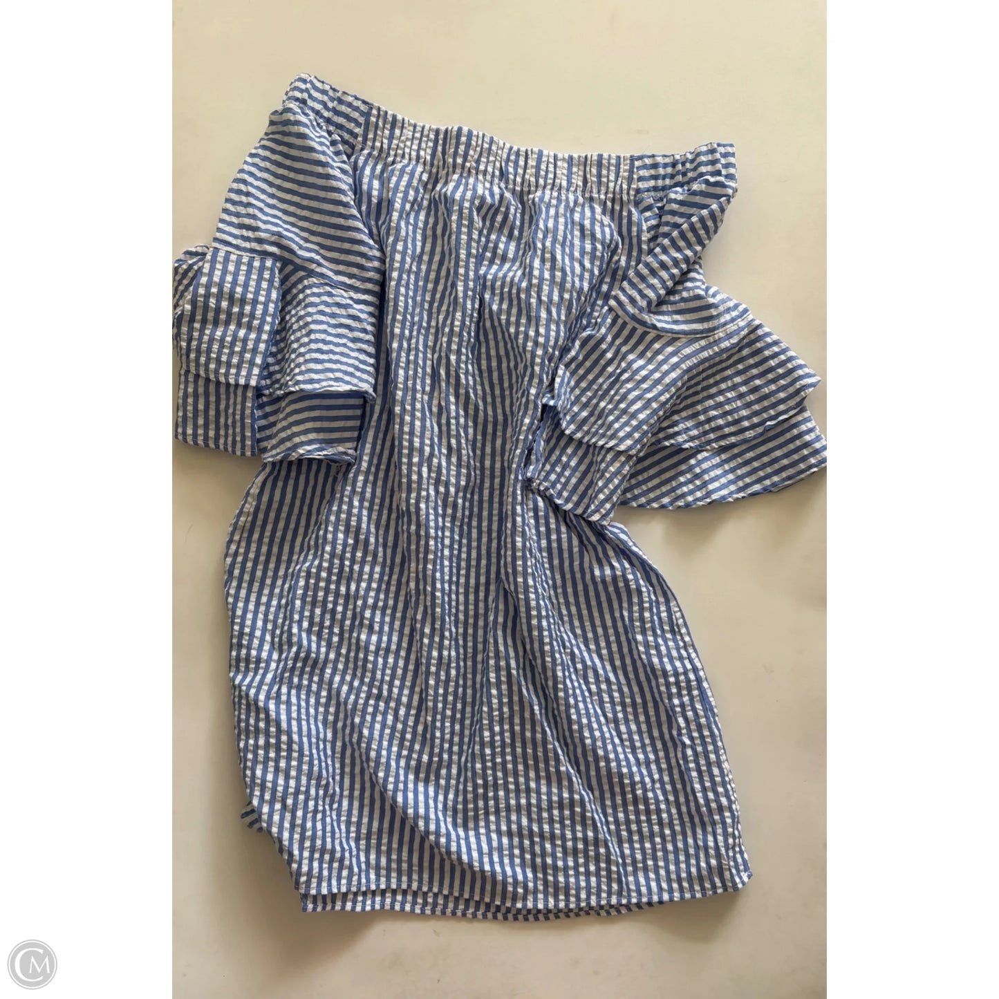 Dress Casual Short By Story In Striped Pattern, Size: M