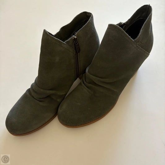 Boots Ankle Heels By Skechers In Green, Size: 10