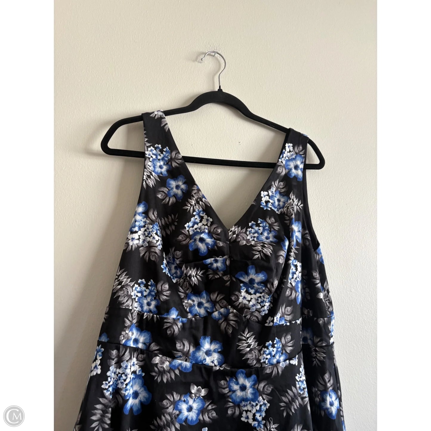 Dress Casual Maxi By Torrid In Black & Blue, Size: 16